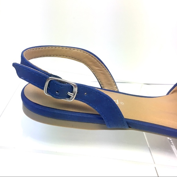 Last Pair! Color Block Slingback Flats Faux Suede - Picture 3 of 6